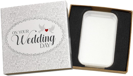 SilverTowne Natural Kraft Paper Gift Box with Wedding Box Sleeve & Capsule - Product Packaging [Add $5.00]